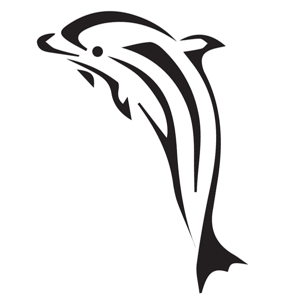 Stern Looking Dolphin Coloring Sheet