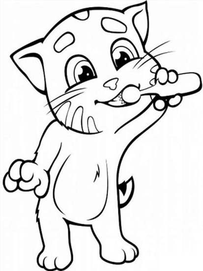 Talking Tom Colouring