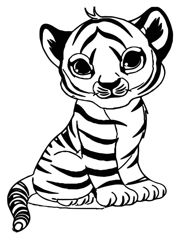 Tiger Cub Coloring Pages