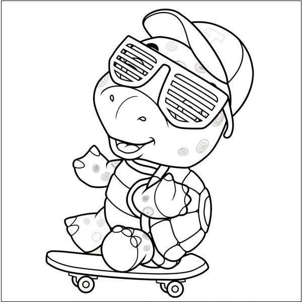 Turtle With Sunglasses 