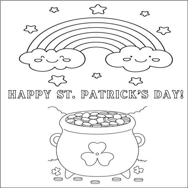 Unique St Patrick's Day Coloring Page