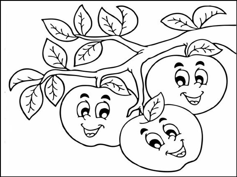 Apple Coloring Pages