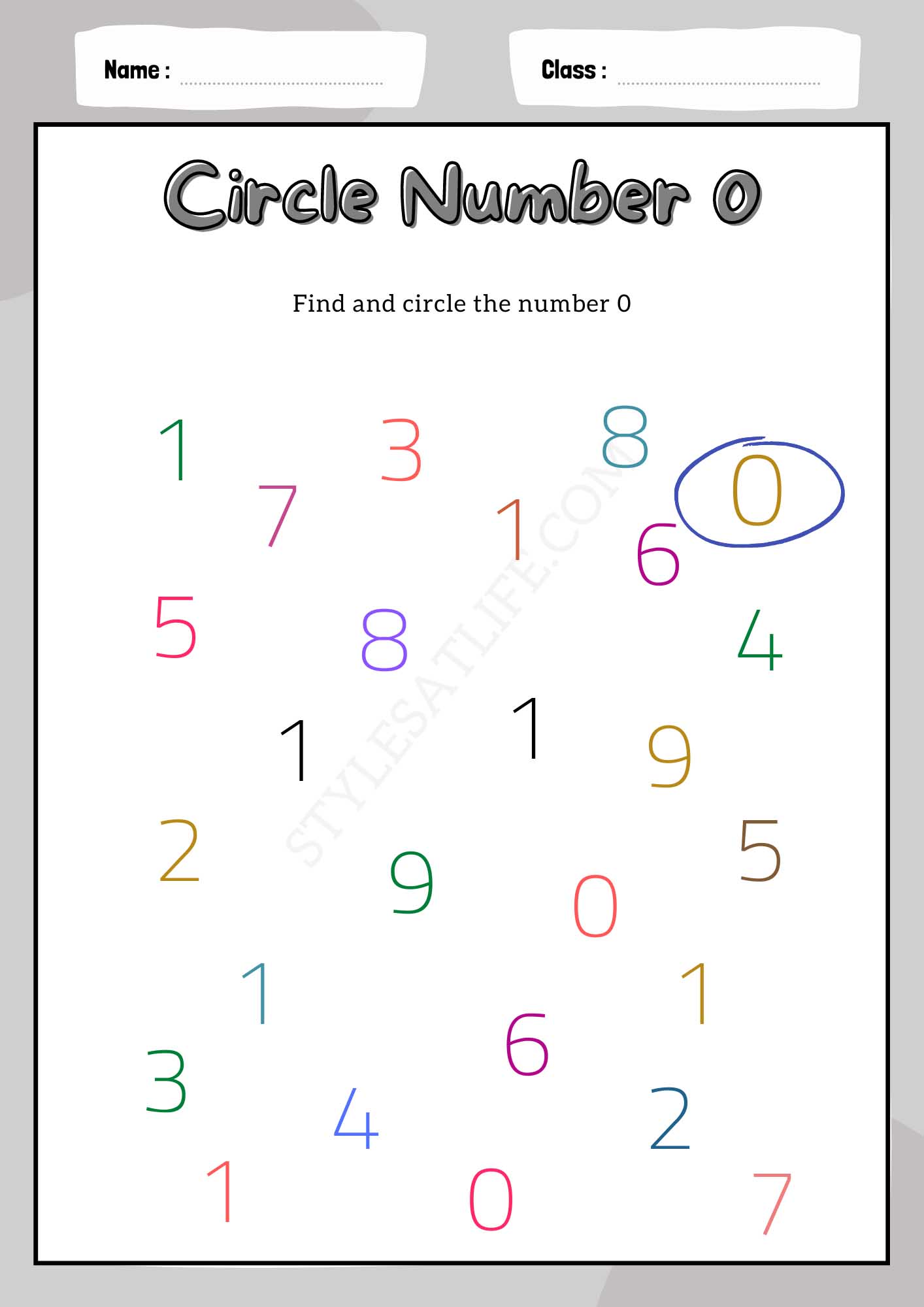 Circle Number 0