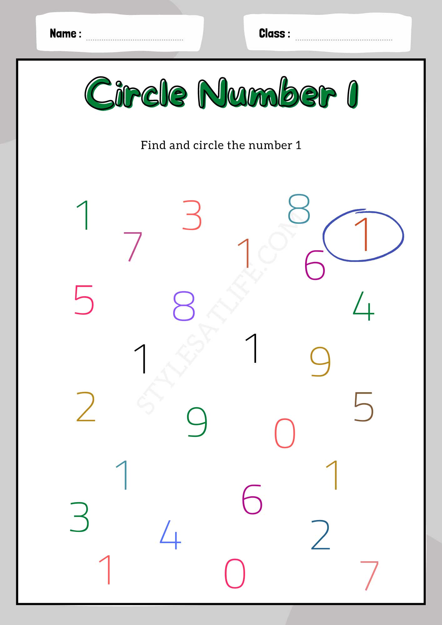 Circle Number 1
