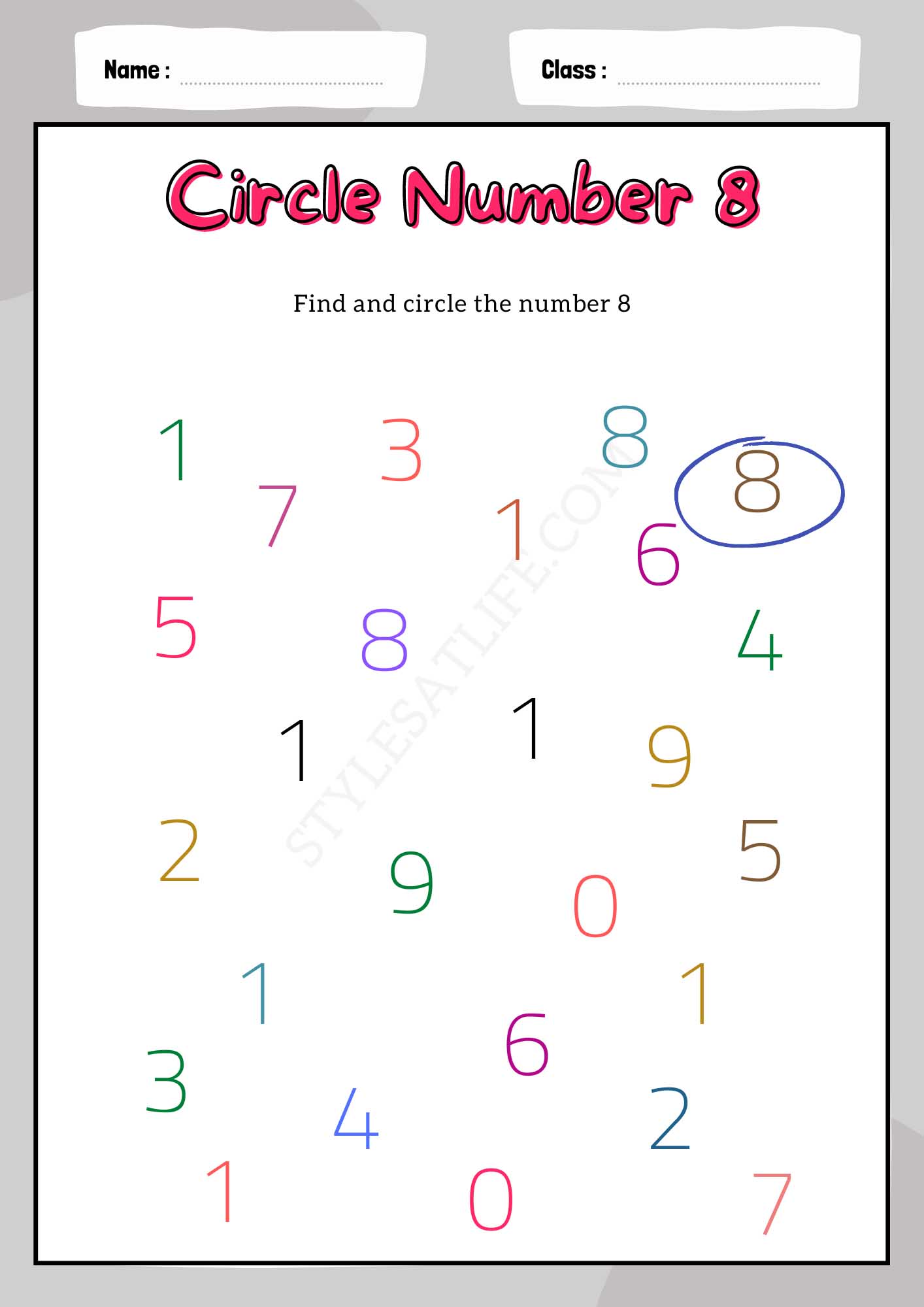 Circle Number 8