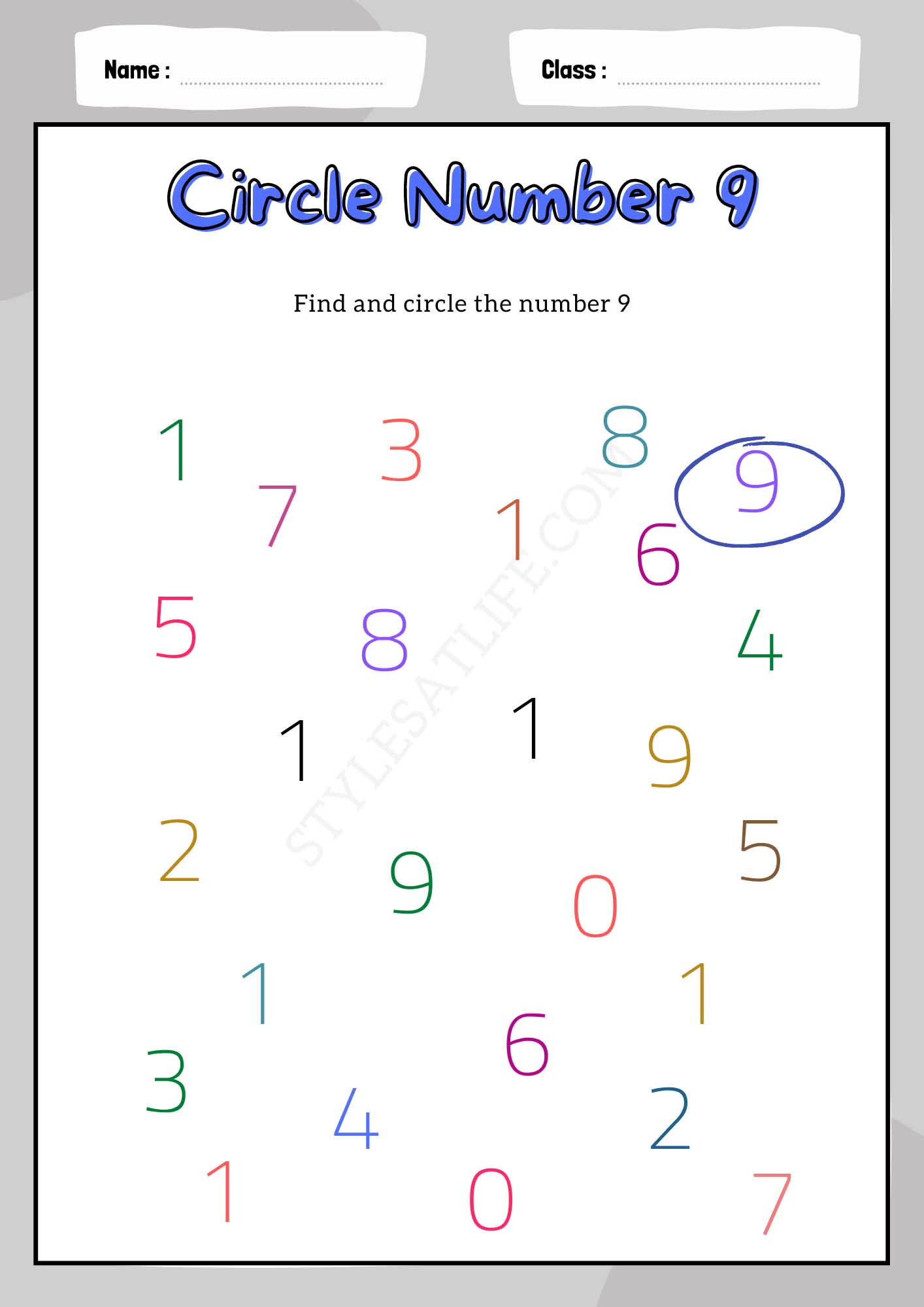 Circle Number 9