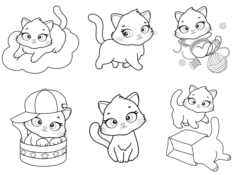 kitten coloring pages