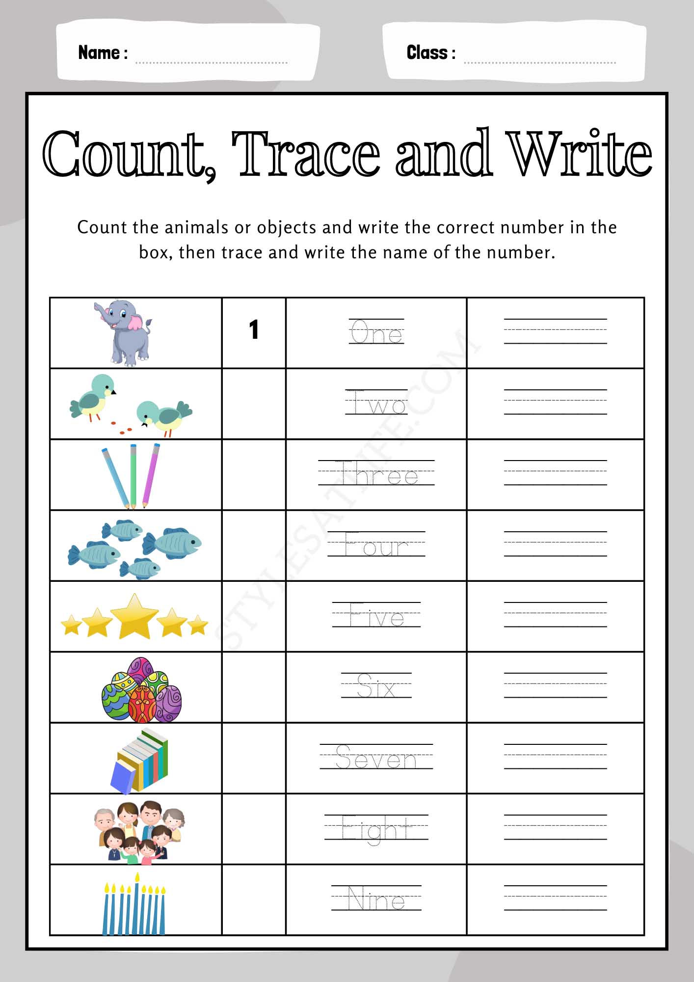 Count & Trace