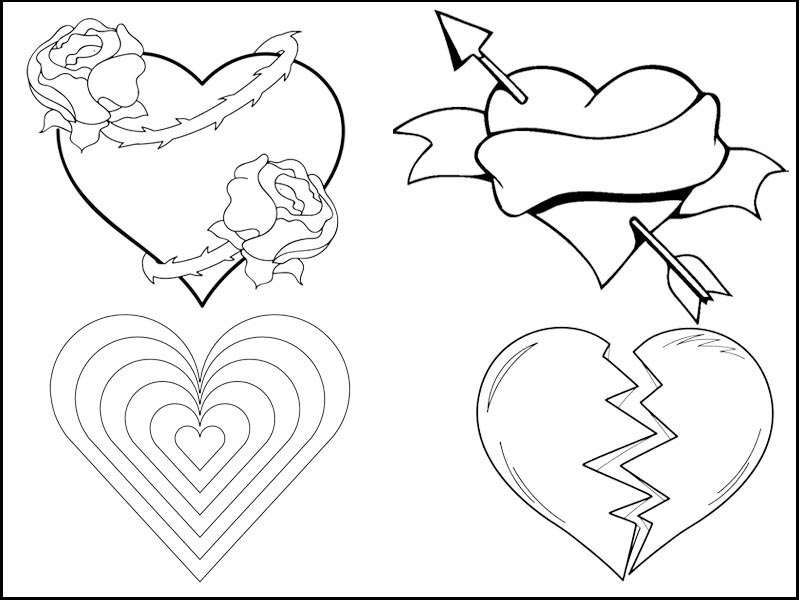 Heart Coloring Pages