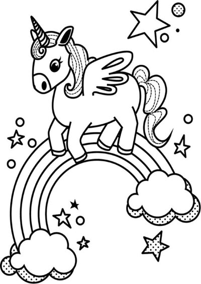 Unicorn Rainbow 