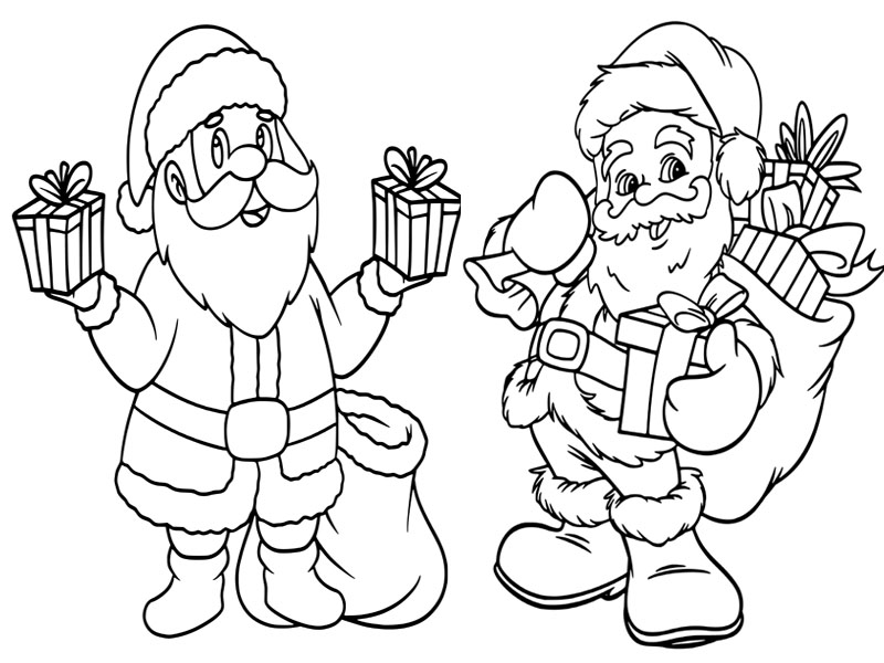 Santa Coloring Pages