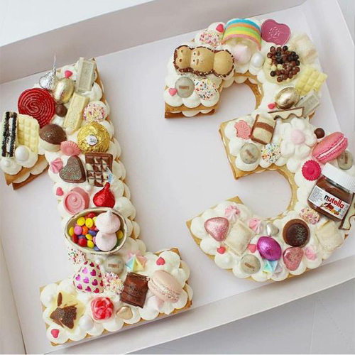 13 Number Cake Design