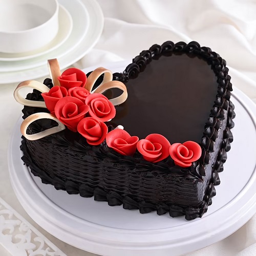 Birthday Cake In Heart Shape