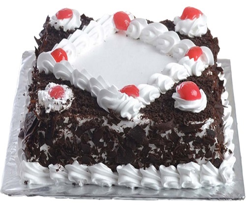 Black Forest Square Cake Design
