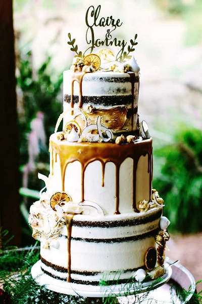 Bohemian Wedding Cake Design