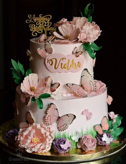 Butterfly Enchanted Garden Cake