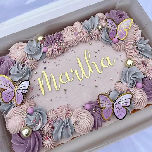 Butterfly Slab Cake