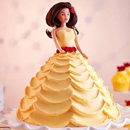 butterscotch cake simple design 