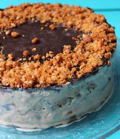Butterscotch Icecream Cake Design