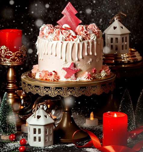 Christmas Drip Cake