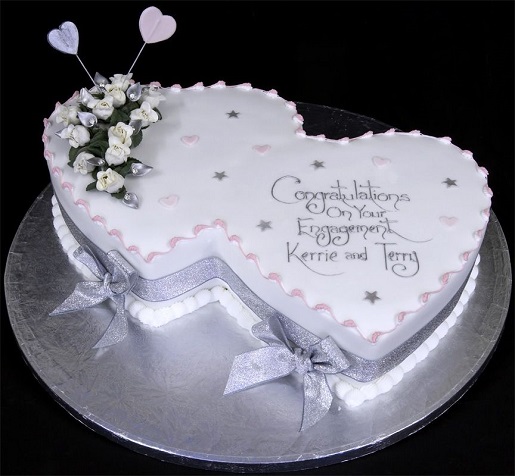 Couple Engagement Cake Design