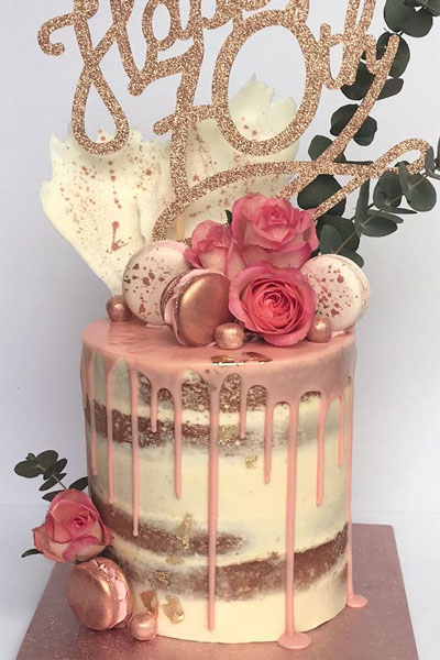 Drizzle Cake For 70th Birthday