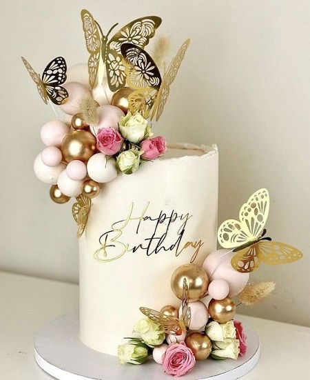 Elegant Butterfly Cake