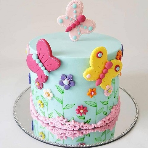 Fondant Butterfly Cake Design