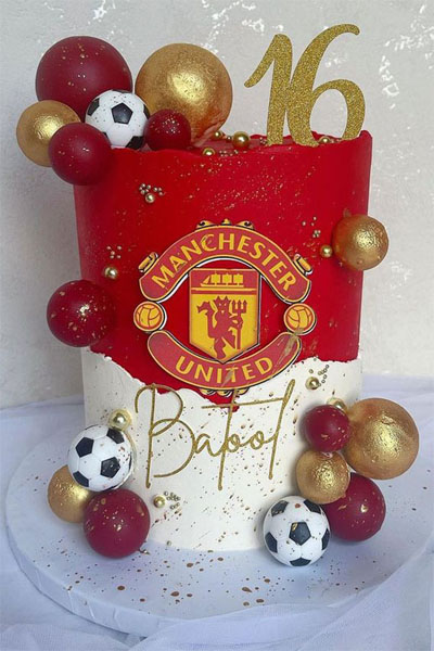 Football Theme 16 Cake For Boys