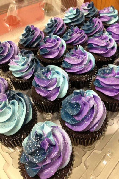 Galaxy Cupcake Design