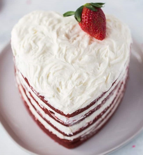 Heart Shaped Layer Cake