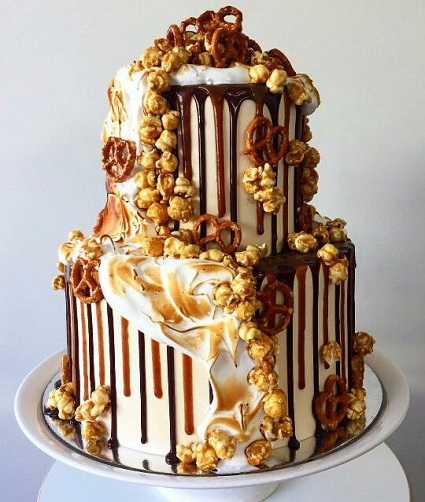 Luxury Butterscotch Cake Design