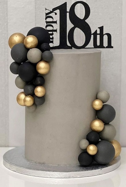 Modern Cake For 18th Birthday