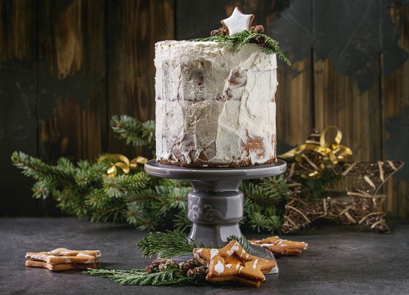 Naked Xmas Cake Design
