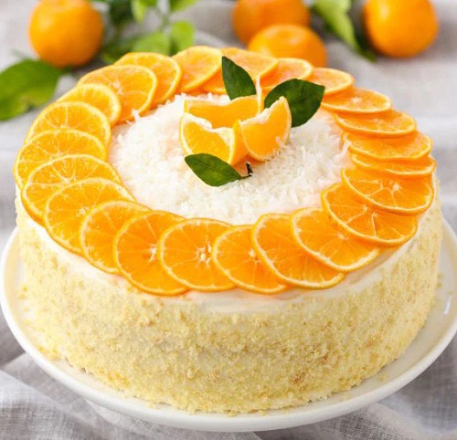 fruit design cake 
