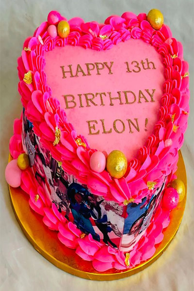 Photo Heart Thirteen Cake