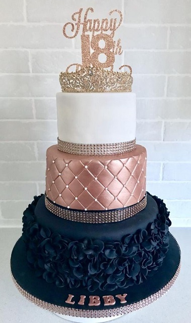 Royal Theme Cake For 18th Birthday