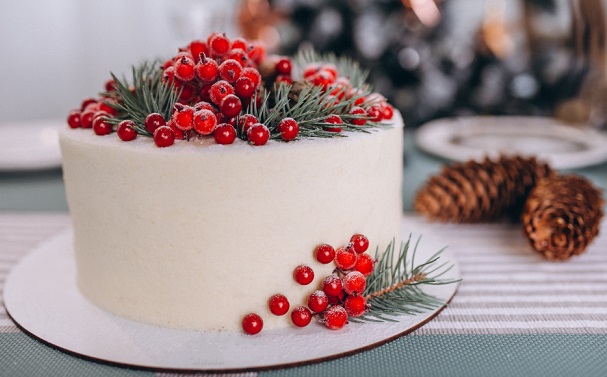 Rustic Christmas Cake