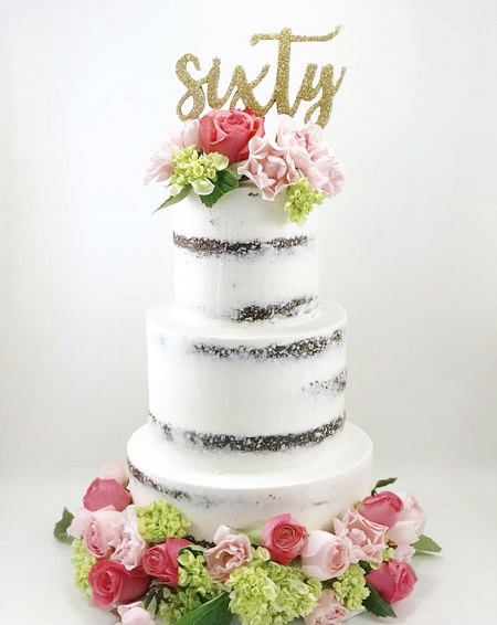 Semi Nude Cake For 60th Birthday