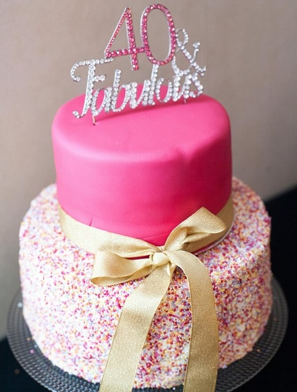 Shimmer Cake For Sister