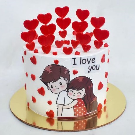 Small Cake For Valentine’s Day
