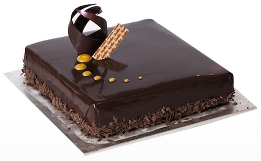 Square Chocolate Cake Design