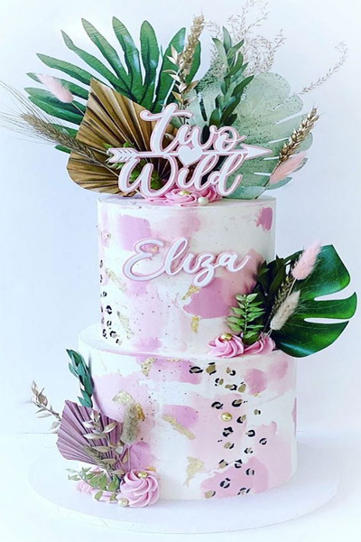 Two Tier, Too Wild Cake Design