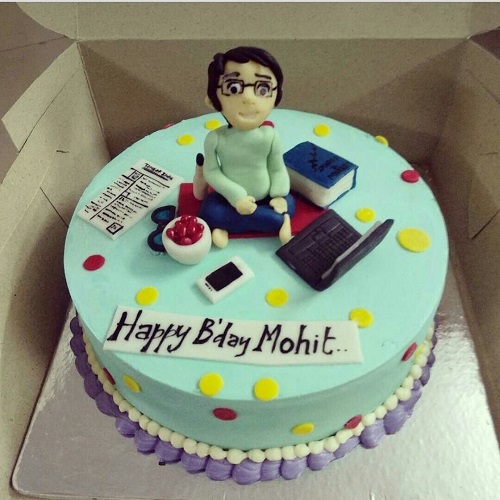 Workaholic Cake Design For Husband Birthday