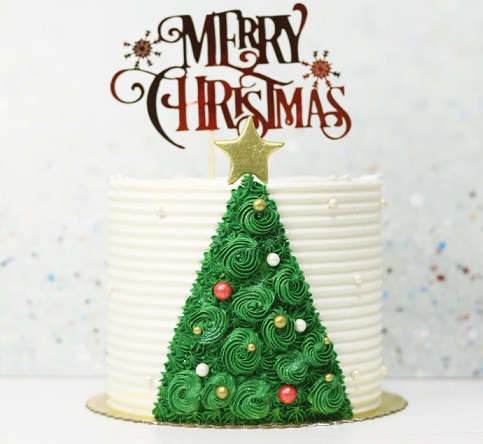 Xmas Tree Icing Cake