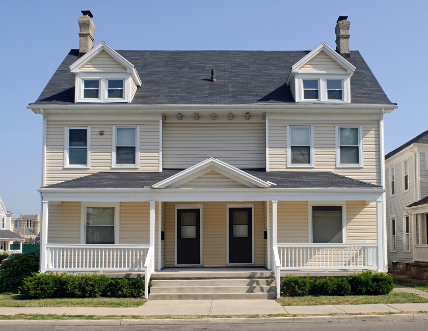 Typical Vintage Duplex House Design