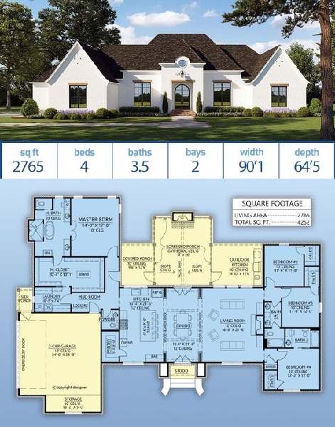 Large Modern European Country Side Farmhouse Design