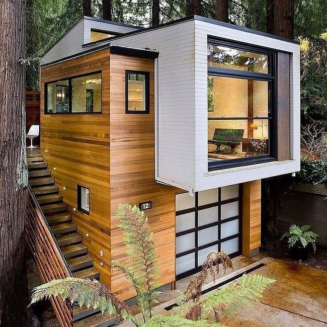 Container Office Design with 3D Effect