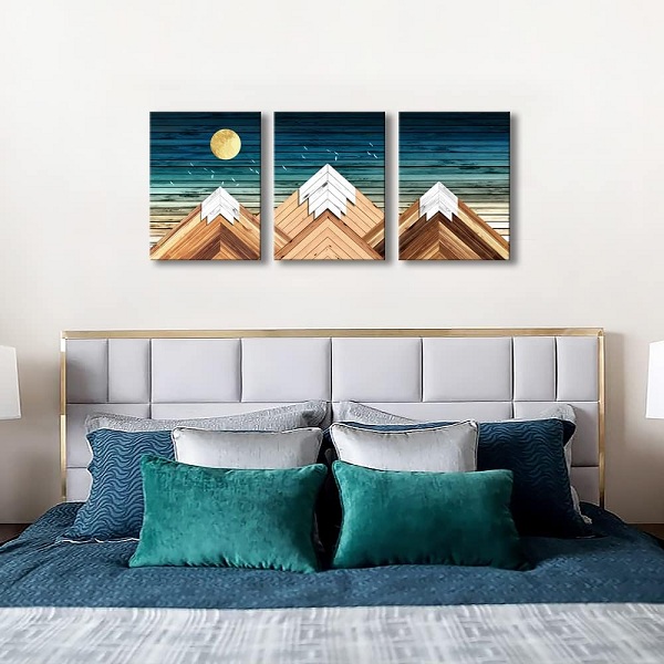 Geometric Mountain Art Wall Decor