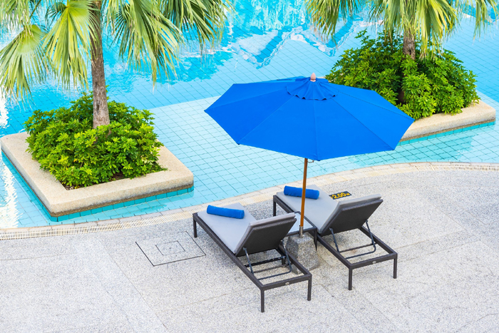 Umbrella With Lounger